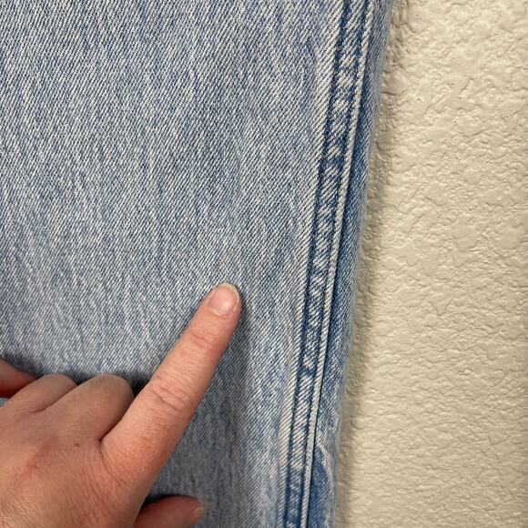 Abercrombie And Fitch The 90's Relaxed Jean High Rise Curve Love Blue 26 - Picture 9 of 16